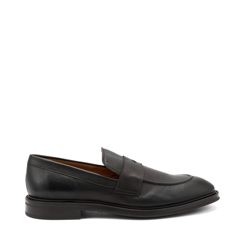 Leder-Mokassin mit Steg | Frau Shoes | Official Online Shop