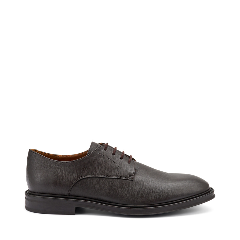 Eleganter Schnürschuh aus gewalktem Leder | Frau Shoes | Official Online Shop