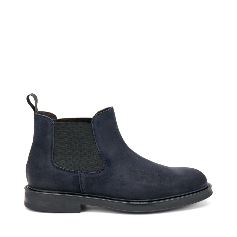 Distressed leather Chelsea boots with tonal elastic | Frau Shoes | Official Online Shop