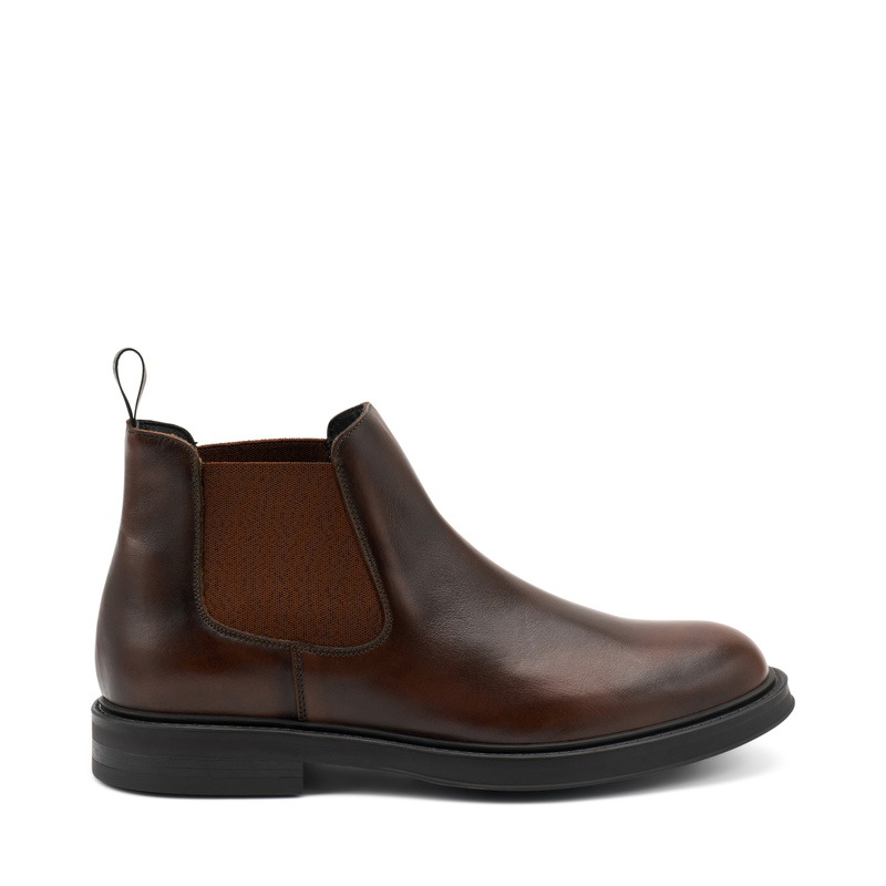 Leather Chelsea boots with tonal elastic | Frau Shoes | Official Online Shop