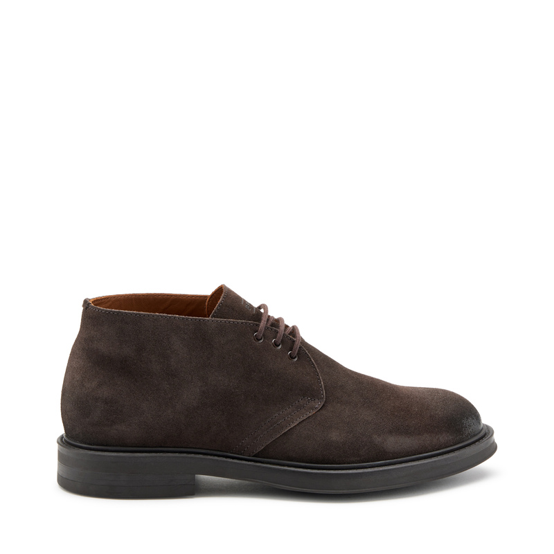 Three-hole suede desert boots | Frau Shoes | Official Online Shop