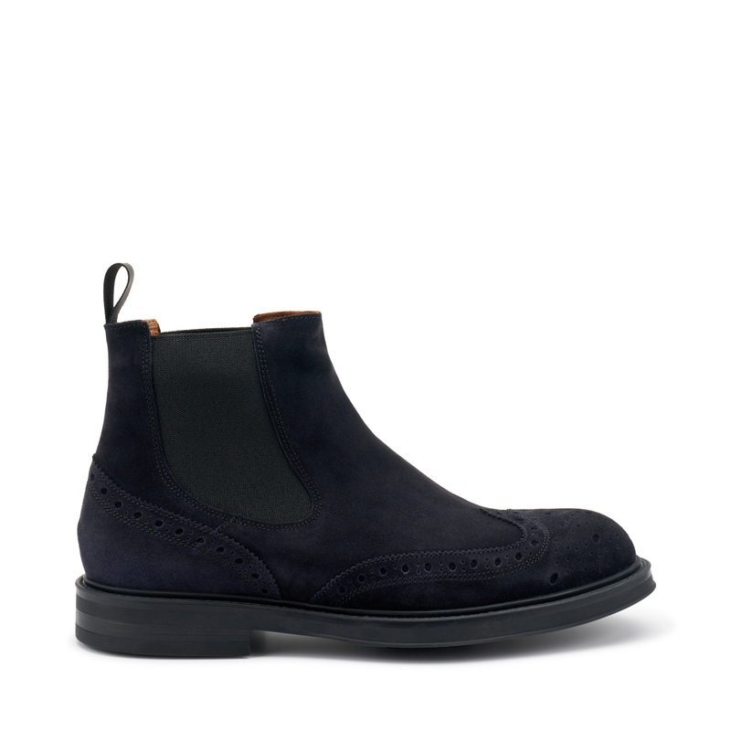 Suede Chelsea boots with wing-tip design | Frau Shoes | Official Online Shop