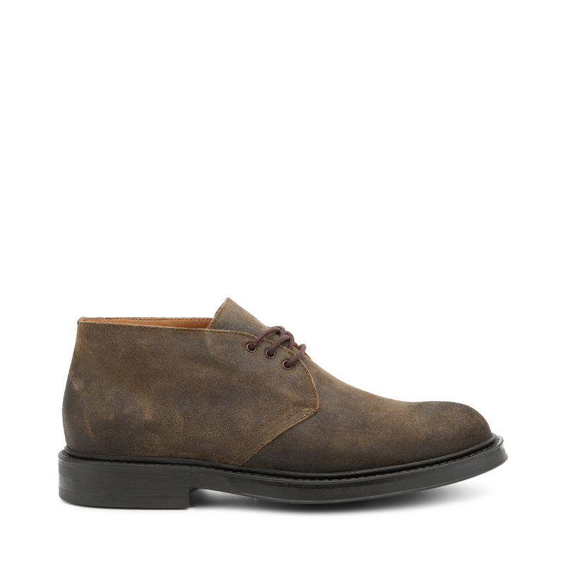 Distressed-effect suede desert boots - 24/7 | Frau Shoes | Official Online Shop