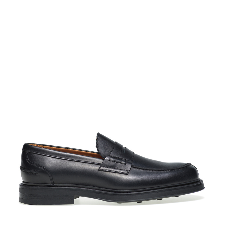 Classic leather loafers with saddle detail | Frau Shoes | Official Online Shop