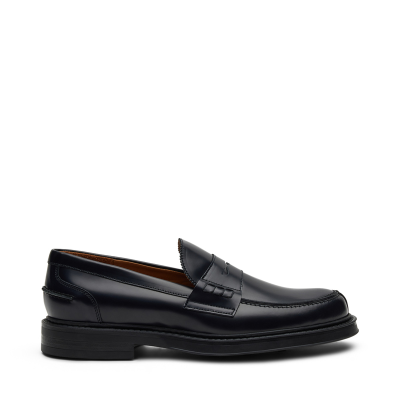 Klassischer Mokassin aus halb glänzendem Leder - Mokassins | Frau Shoes | Official Online Shop