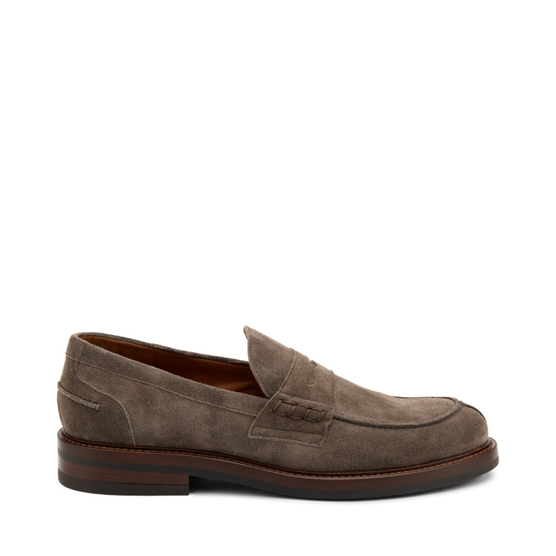 Suede loafers with leather welt - Loafers | Frau Shoes | Official Online Shop