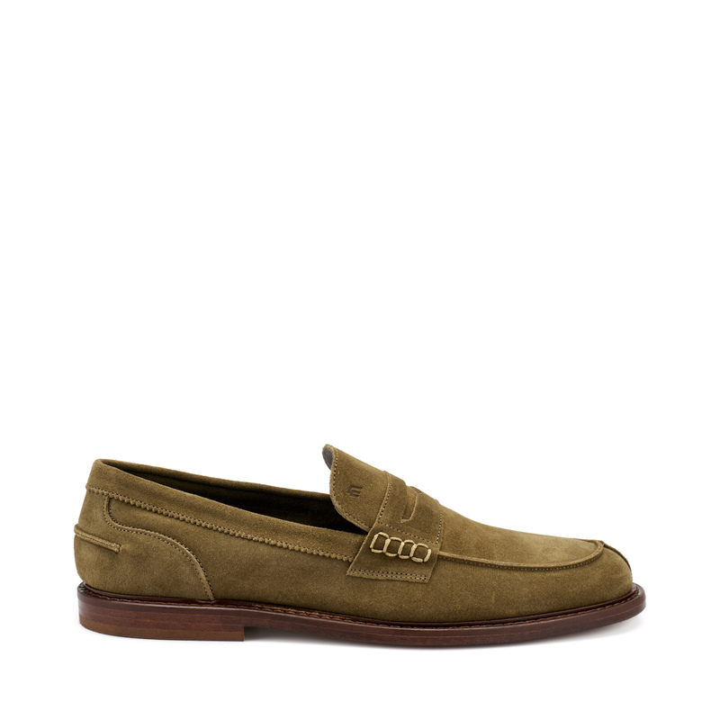 Mokassin mit rissiger Optik und Sohle aus Leder | Frau Shoes | Official Online Shop