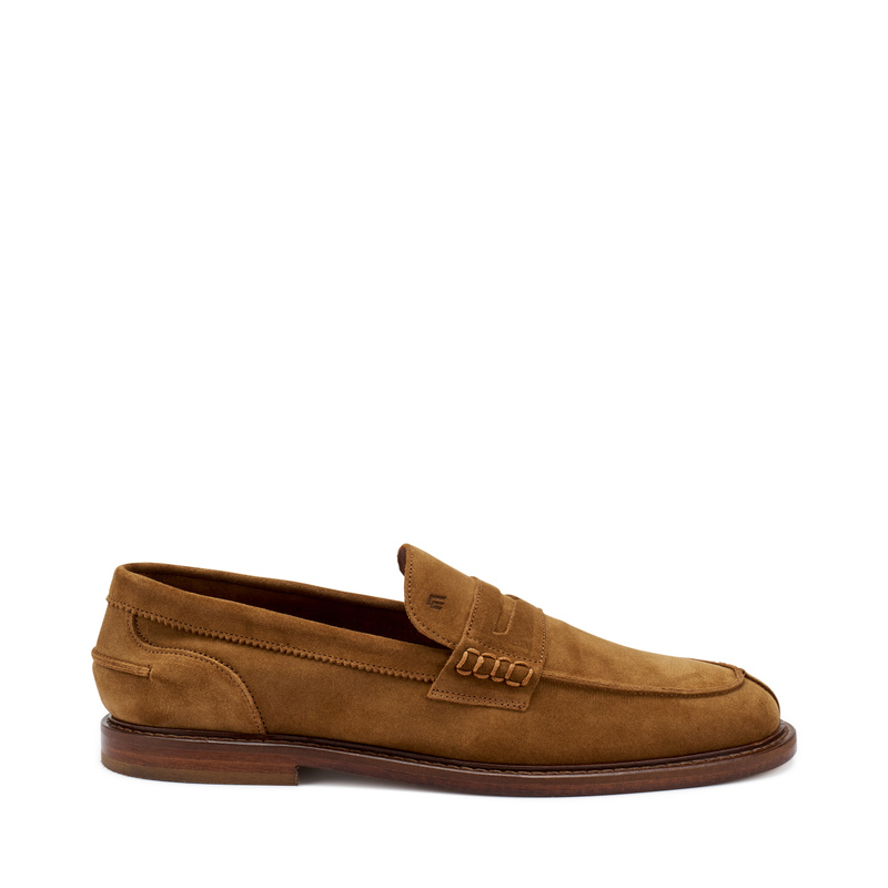 Mokassin mit rissiger Optik und Sohle aus Leder | Frau Shoes | Official Online Shop