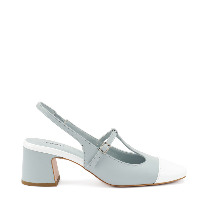 Zweifarbiger T-Strap-Schuh mit Absatz | Frau Shoes | Official Online Shop