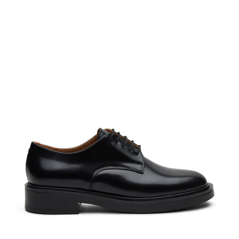 Brushed leather lace-ups with tonal sole | Frau Shoes | Official Online Shop