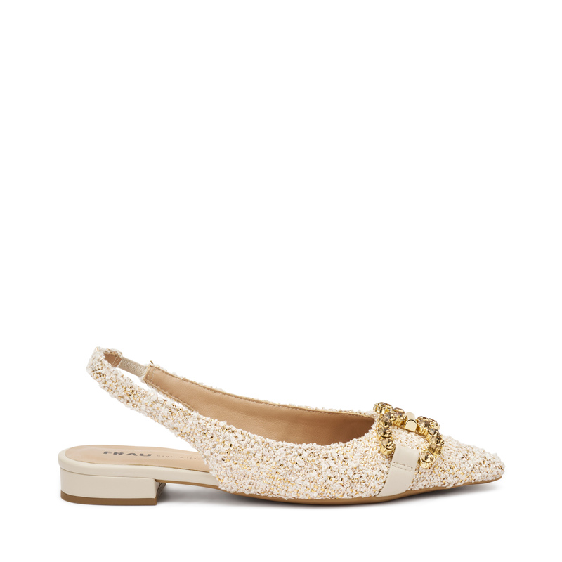 Slingback aus Bouclé mit Schmuckdetail | Frau Shoes | Official Online Shop