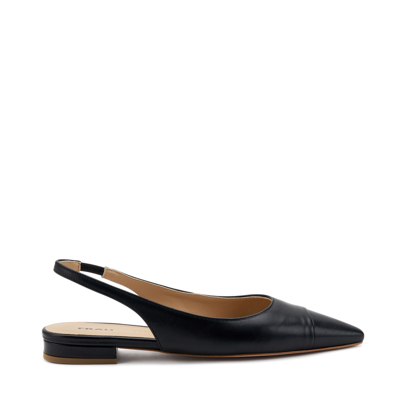 Pointed-toe leather slingbacks - Flats | Frau Shoes | Official Online Shop
