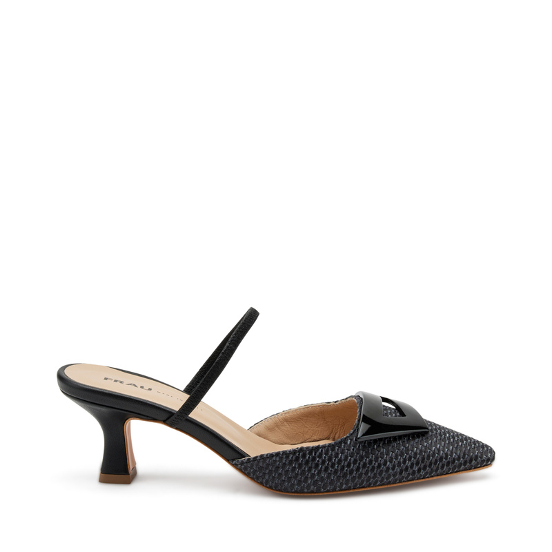 Raffia slingbacks with multi-position strap - S / S 2024 Collection | Frau Shoes | Official Online Shop