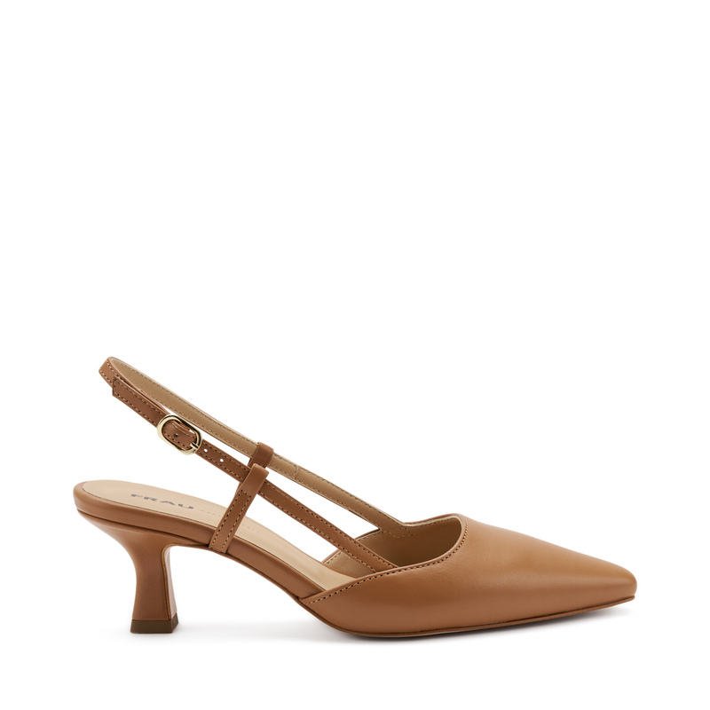 Heeled leather slingbacks - Heels | Frau Shoes | Official Online Shop