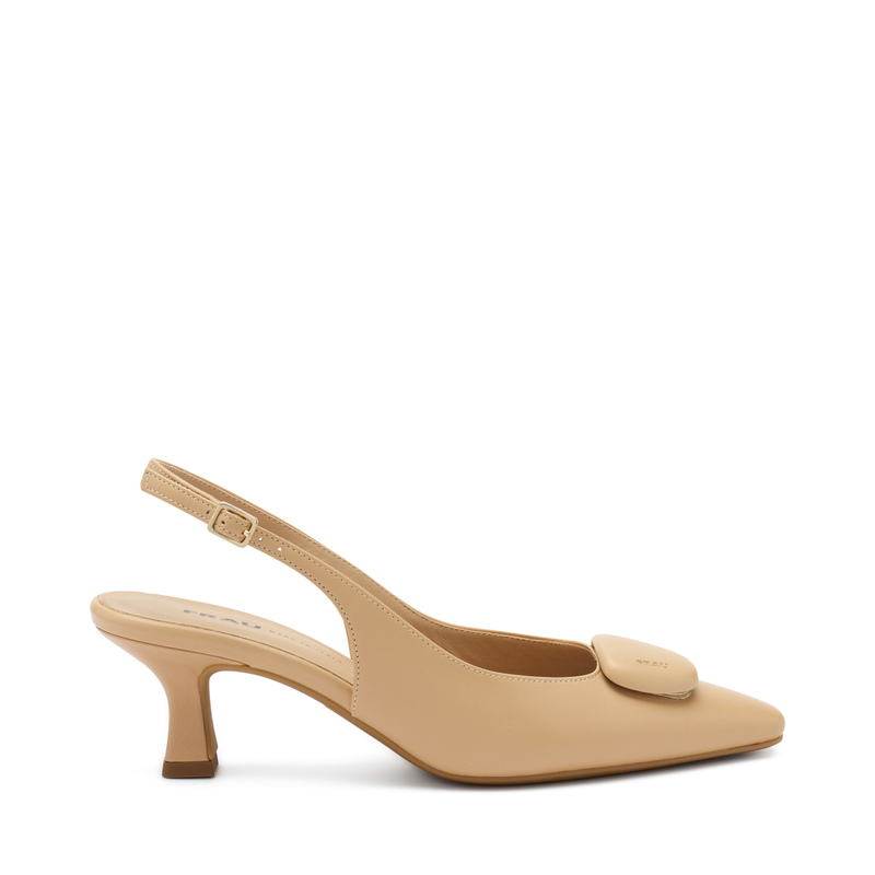 Slingback aus Leder mit Accessoire | Frau Shoes | Official Online Shop