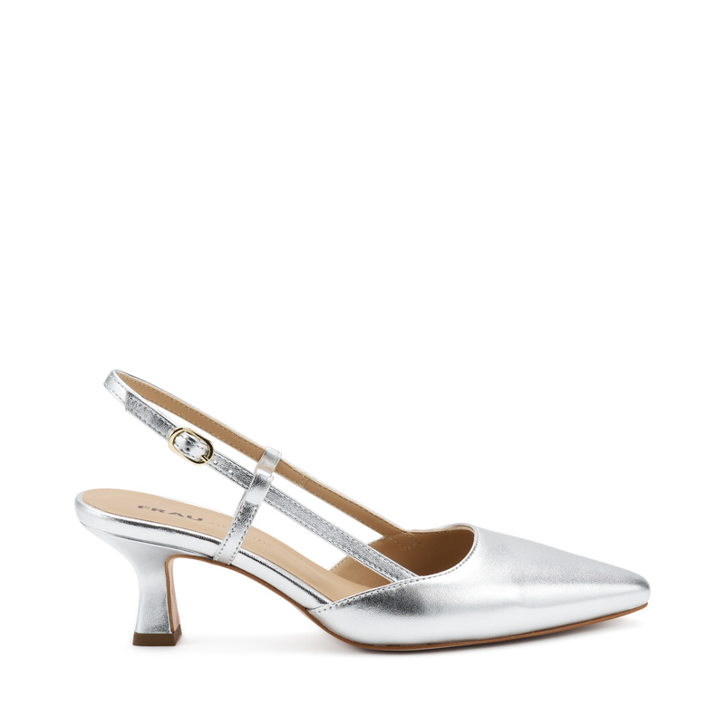 Heeled foiled leather slingbacks - S / S 2024 | Woman's Collection | Frau Shoes | Official Online Shop