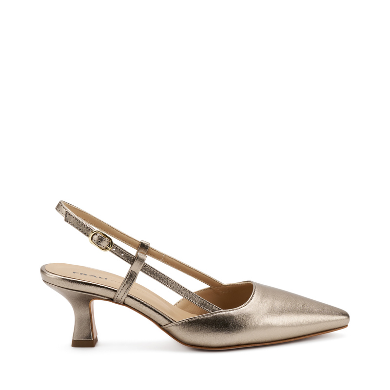 Heeled foiled leather slingbacks - SS24 Collection | Frau Shoes | Official Online Shop