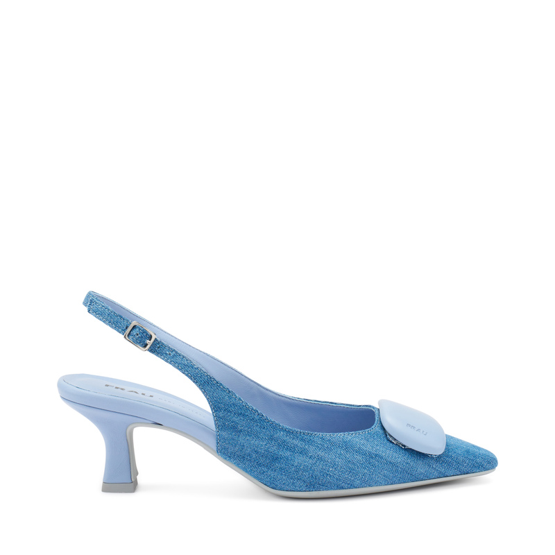 Slingback aus Jeansstoff mit Accessoire | Frau Shoes | Official Online Shop