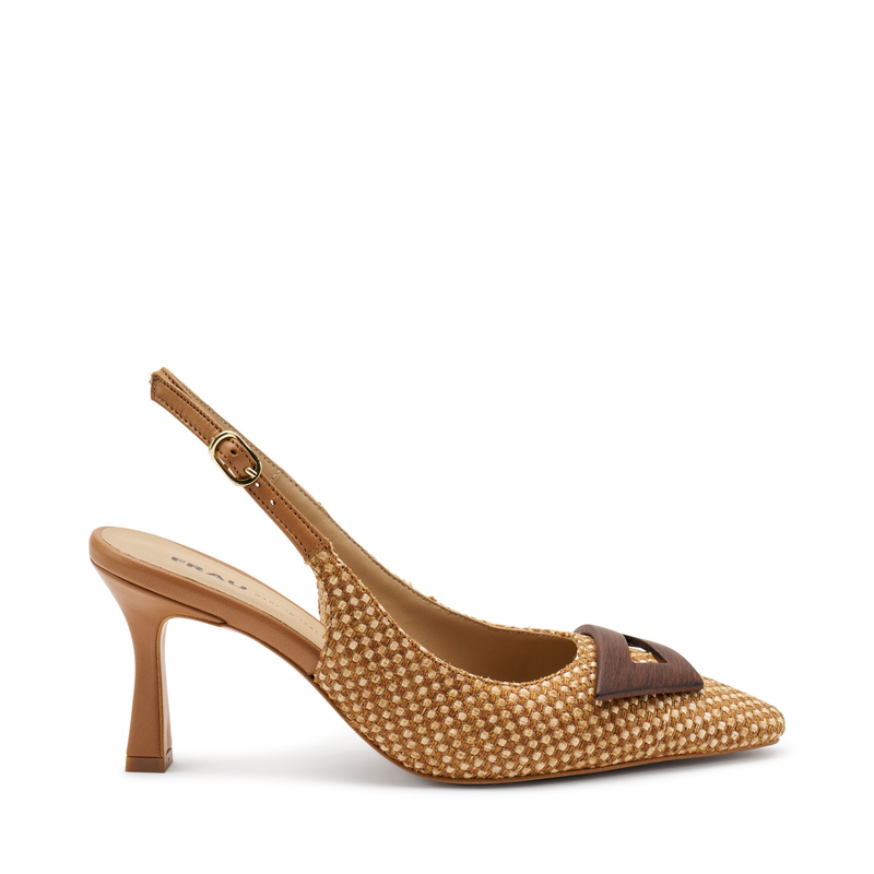 High-heeled raffia slingbacks - Slingback | Frau Shoes | Official Online Shop
