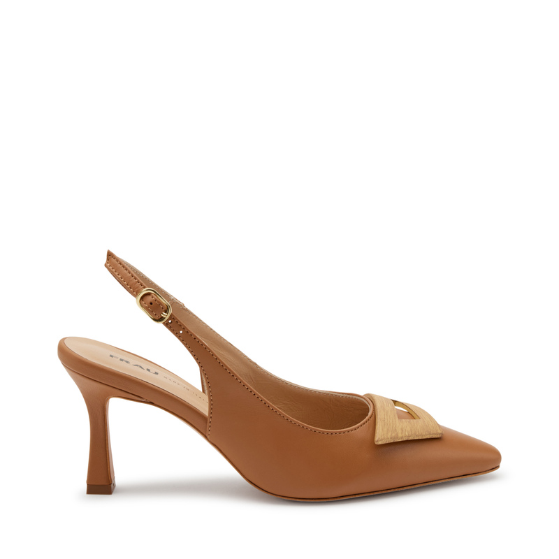 High-heeled leather slingbacks - S / S 2024 | Woman's Collection | Frau Shoes | Official Online Shop