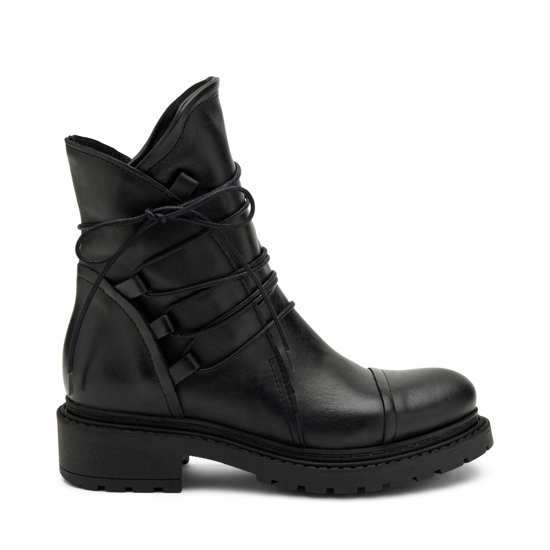 Leather biker boots - Combat Boots | Frau Shoes | Official Online Shop