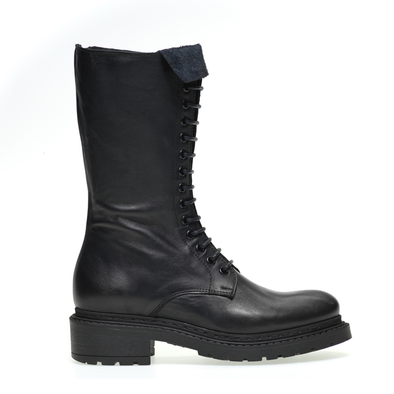 High leather biker boots | Frau Shoes | Official Online Shop