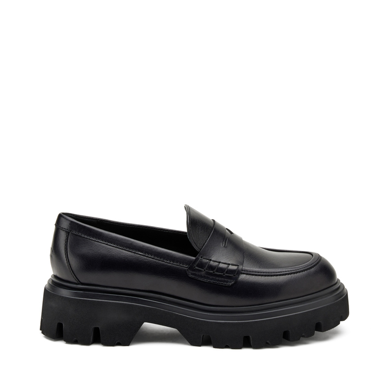 Leather loafers with lug sole - Gisela | Frau Shoes | Official Online Shop