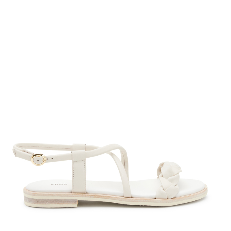 Leather sandals with braided strap | Frau Shoes | Official Online Shop