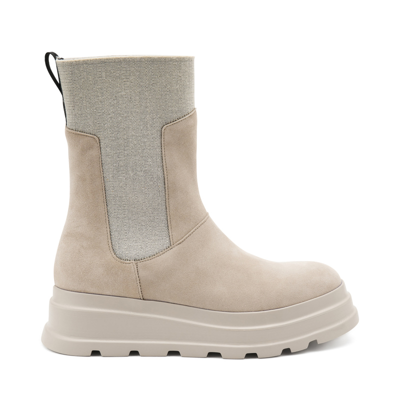 Beatles aus Veloursleder mit Plateausohle | Frau Shoes | Official Online Shop