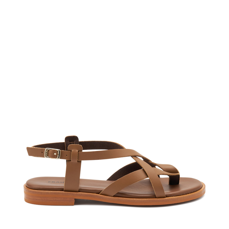 Raw-cut leather strappy thong sandals - Sandals | Frau Shoes | Official Online Shop