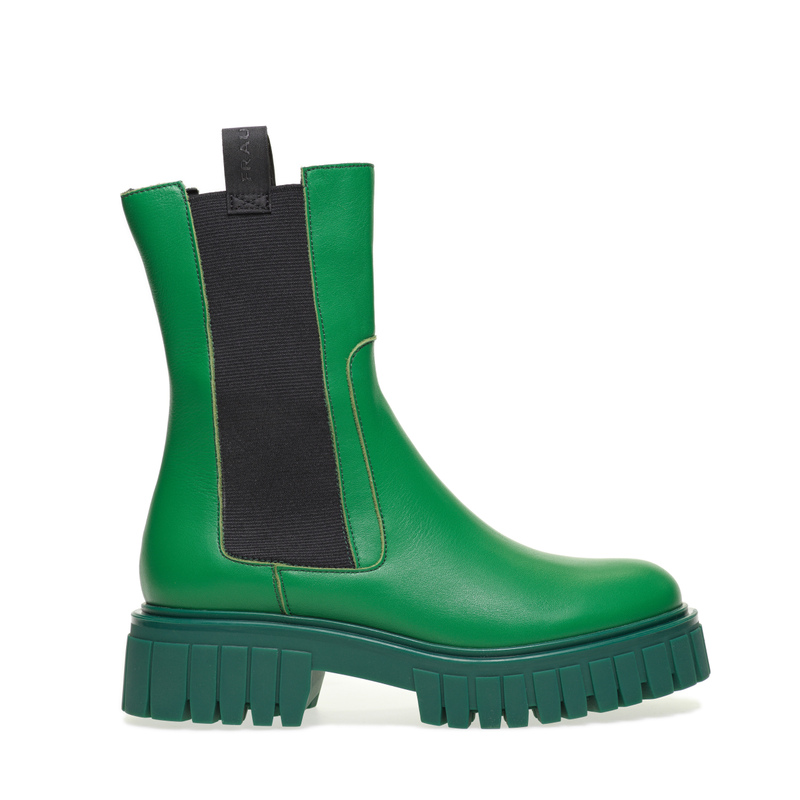 High Chelsea boots with track sole - Chunky & Combat | Frau Shoes | Official Online Shop
