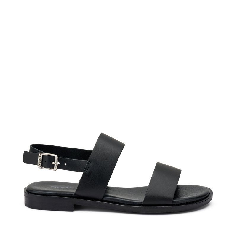 Double-strap sandals in raw-cut leather | Frau Shoes | Official Online Shop