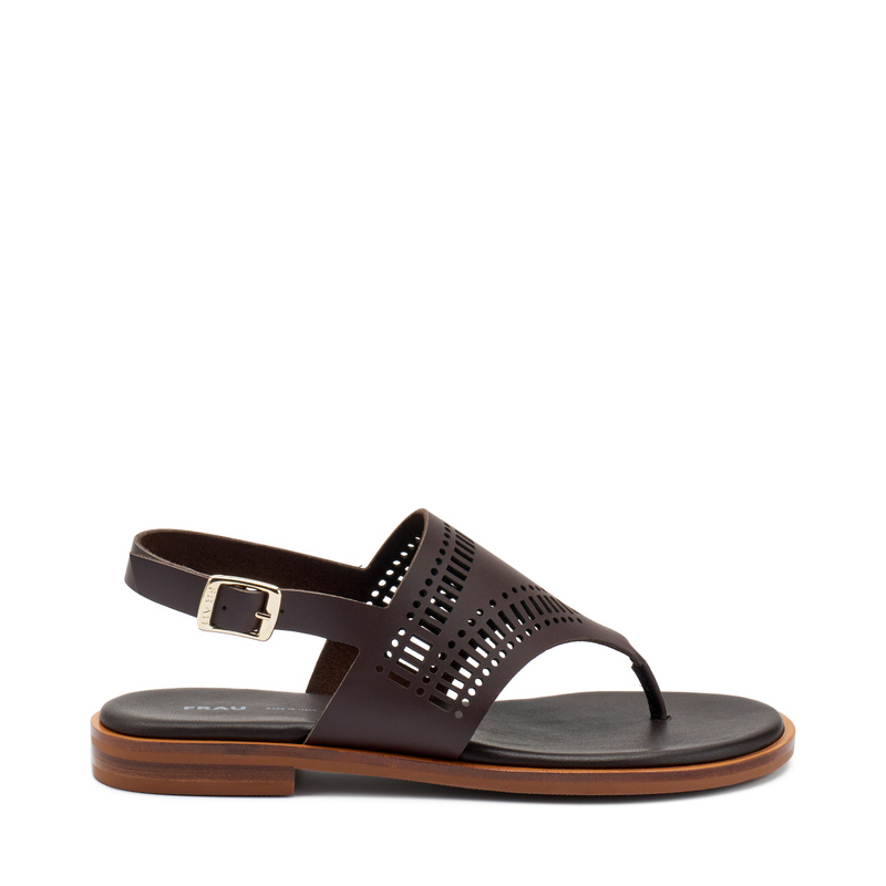 Sandalo infradito in pelle laserata | Frau Shoes | Official Online Shop