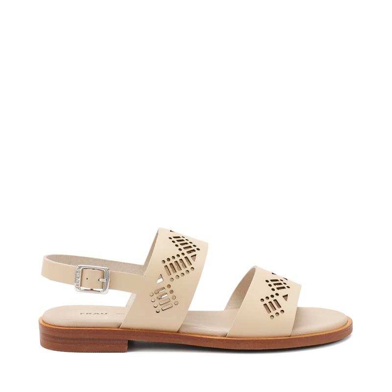 Sandalette aus gelasertem Leder | Frau Shoes | Official Online Shop