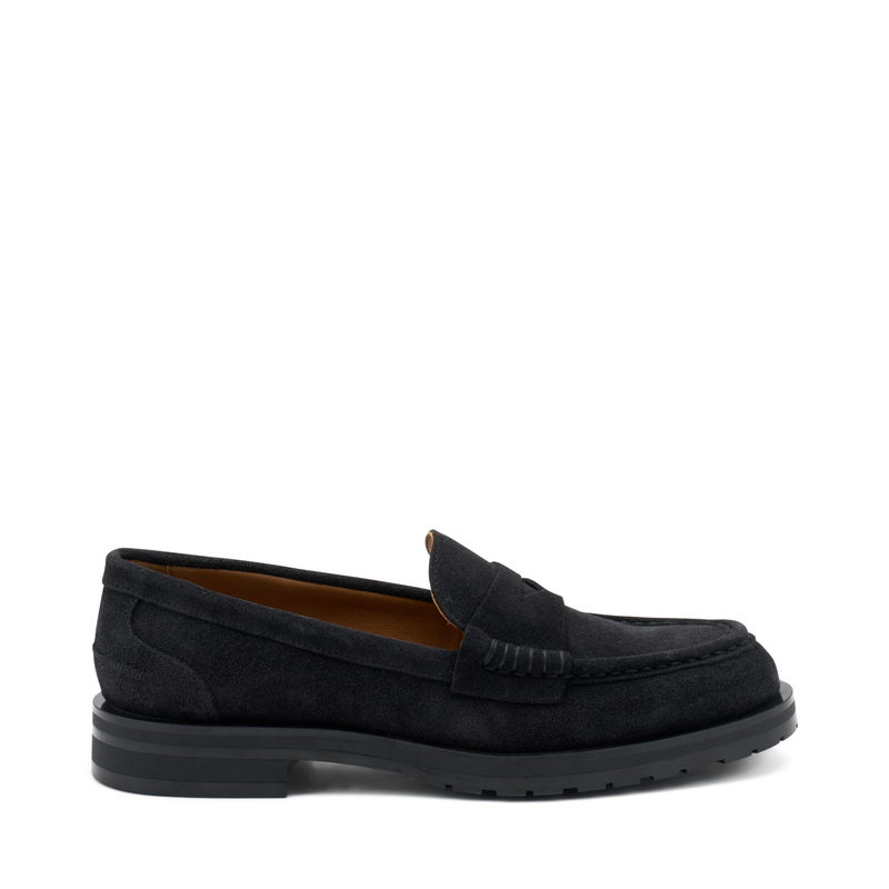 Suede loafers with mini-lug sole | Frau Shoes | Official Online Shop