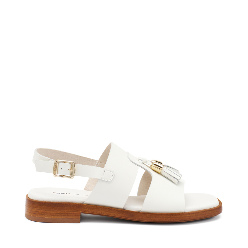 Leder-Sandalette mit Quasten | Frau Shoes | Official Online Shop