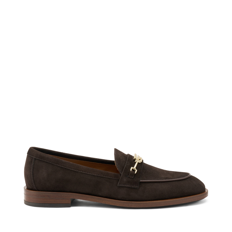 Eleganter Mokassin aus Veloursleder | Frau Shoes | Official Online Shop