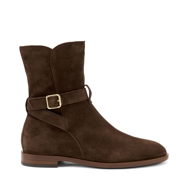 Stiefelette aus Veloursleder | Frau Shoes | Official Online Shop