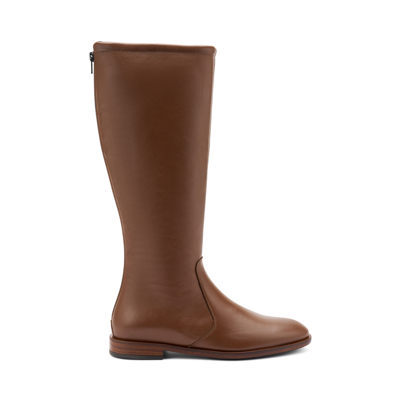 Hoher Stiefel aus Leder | Frau Shoes | Official Online Shop