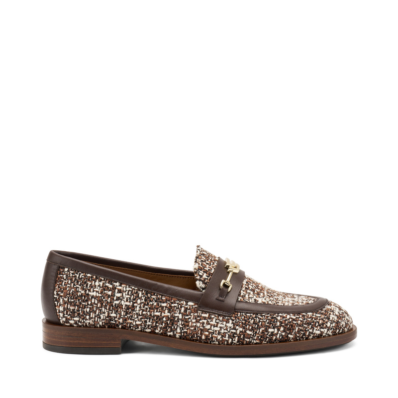 Eleganter Mokassin aus Tweed | Frau Shoes | Official Online Shop
