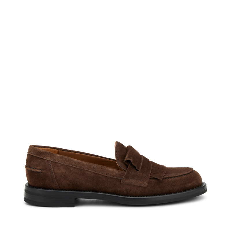 Suede loafers with fringing | Frau Shoes | Official Online Shop