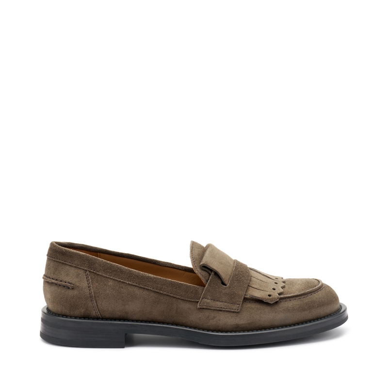 Suede loafers with fringing | Frau Shoes | Official Online Shop