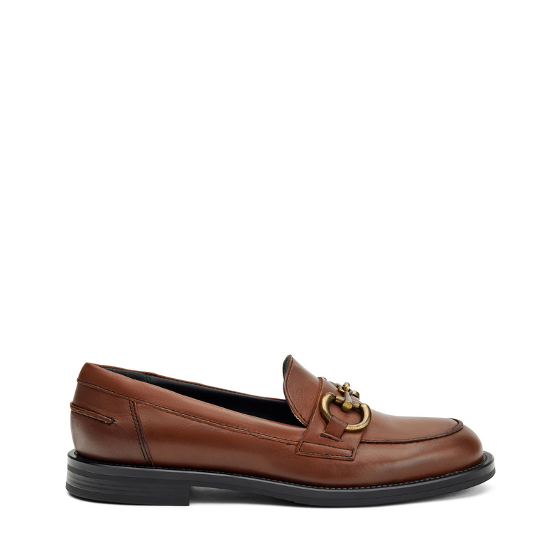 Mokassin aus Leder mit Klemme | Frau Shoes | Official Online Shop