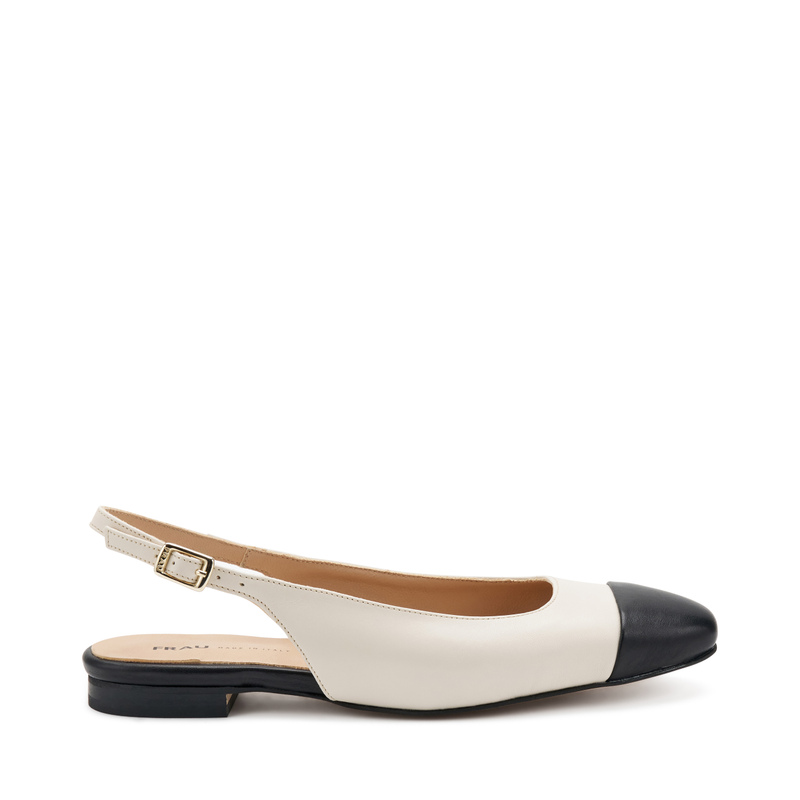Square-toed leather slingbacks | Frau Shoes | Official Online Shop