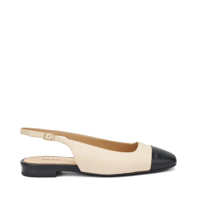 Slingback mit kontrastierender Zehenkappe | Frau Shoes | Official Online Shop