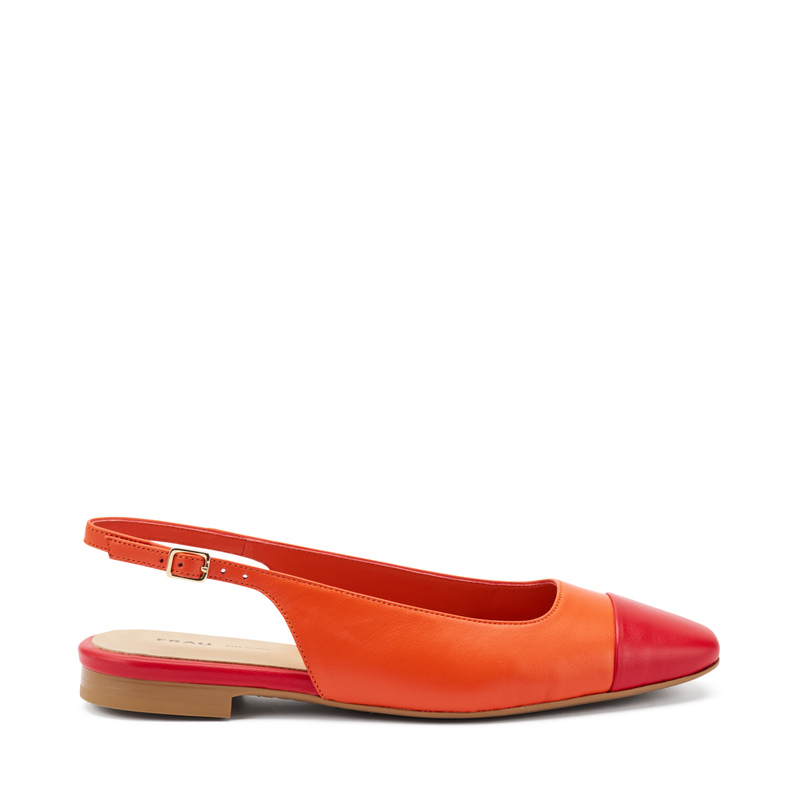 Slingbacks with contrasting toe - Red Touch | Frau Shoes | Official Online Shop