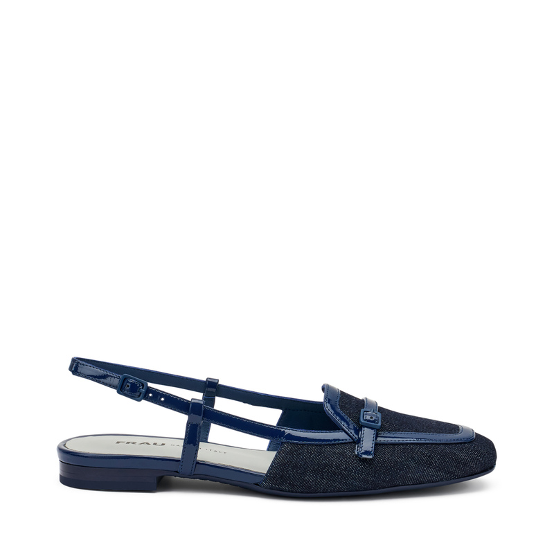Flacher Slingback aus Denim | Frau Shoes | Official Online Shop
