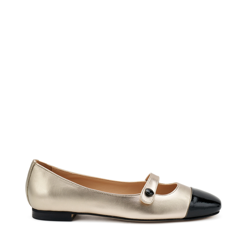 Foiled leather Mary Jane ballet flats - carosello 3 | Frau Shoes | Official Online Shop