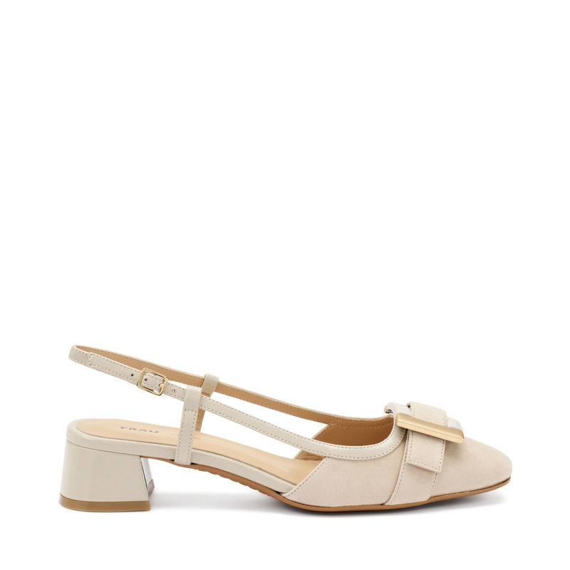 Slingback aus Lackleder und Veloursleder | Frau Shoes | Official Online Shop