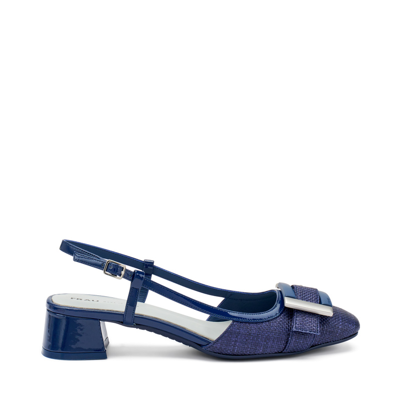 Slingback aus Lackleder und Bast | Frau Shoes | Official Online Shop